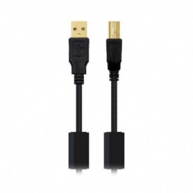 Câble USB 2.0 A vers USB B NANOCABLE 10.01.120 Noir 5 m