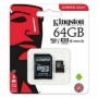 Kingston Technology Carte micSDXC Canvas Select Plus 100R A1 C10 de 64 Go + ADP