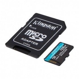 Carte Mémoire Micro SD avec Adaptateur Kingston SDCG3 Noir 128 GB