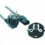 Câble dAlimentation GEMBIRD Schuko C13 Noir 1,8 m