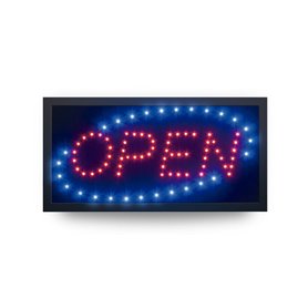 Panneau Securit Open Lumière LED 24 x 48 x 2 cm