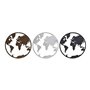 Figurine Décorative DKD Home Decor Mappemonde Noir Cuivre Blanc 40 x 1