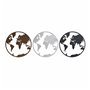 Figurine Décorative DKD Home Decor Mappemonde Noir Cuivre Blanc 40 x 1
