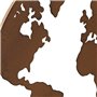 Figurine Décorative DKD Home Decor Mappemonde Noir Cuivre Blanc 40 x 1
