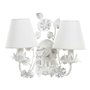 Suspension DKD Home Decor Blanc Polyester Métal 220 V 25W (38 x 22 x 3