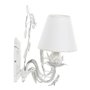 Suspension DKD Home Decor Blanc Polyester Métal 220 V 25W (38 x 22 x 3