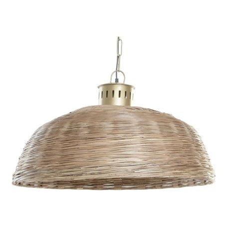 Suspension DKD Home Decor Marron Multicouleur Doré Métal osier 50 W 22