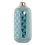 Vase DKD Home Decor Porcelaine Turquoise Oriental (15 x 15 x 41.5 cm)