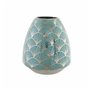 Vase DKD Home Decor Porcelaine Turquoise Oriental Chrome 16 x 16 x 18 