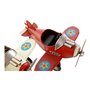 Véhicule DKD Home Decor Décoratif Bleu Blanc Rouge Avion Vintage 17,5 