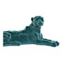 Figurine Décorative DKD Home Decor Vert Rose Résine Flocage Lion 26,5 