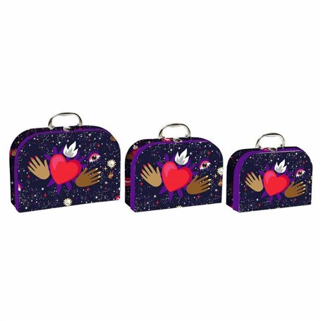 Set de boîtes décoratives DKD Home Decor Métal Carton Enfant 28 x 9,5 