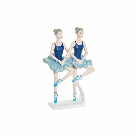 Figurine Décorative DKD Home Decor Bleu Romantique Danseuse Classique 