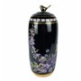 Vase DKD Home Decor Porcelaine Noir Shabby Chic (18 x 18 x 42 cm)