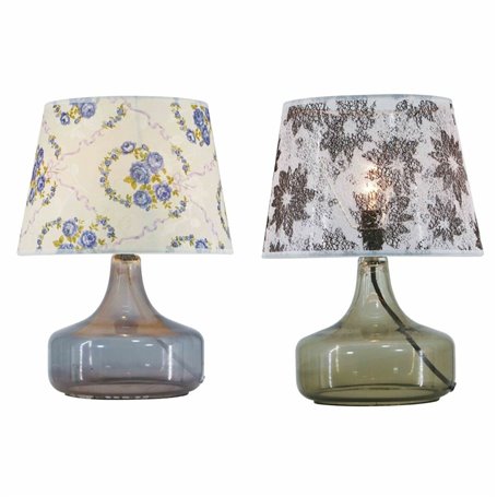 Lampe de bureau DKD Home Decor 28 x 28 x 40,5 cm Verre Multicouleur 22