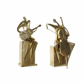 Figurine Décorative DKD Home Decor 31 x 18 x 45 cm Doré Musicien (2 Un
