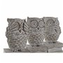 Figurine Décorative DKD Home Decor Blanc Hibou Décapé 11 x 11 x 20 cm 