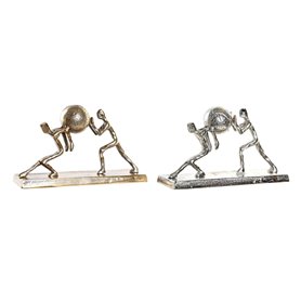 Figurine Décorative DKD Home Decor 33 x 10 x 19 cm Champagne Argenté (