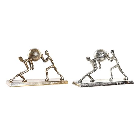 Figurine Décorative DKD Home Decor 33 x 10 x 19 cm Champagne Argenté (