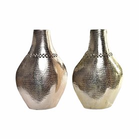 Vase DKD Home Decor Cuivre 28 x 11 x 41 cm Doré Aluminium Arabe Découp
