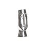 Vase DKD Home Decor Visage Argenté Aluminium Moderne (17 x 16 x 36 cm)