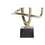Figurine Décorative DKD Home Decor Noir Doré Aluminium (23 x 19 x 50 c