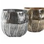 Centre de Table DKD Home Decor Argenté Doré Moderne 20 x 20 x 19 cm (2