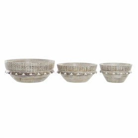 Centre de Table DKD Home Decor Marron Clair Colonial Bois de manguier 