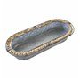 Centre de Table DKD Home Decor Gris Marron Fer Fibre (51 x 26 x 7 cm)