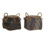 Panier DKD Home Decor 30 x 30 x 30 cm Fibre naturelle Boho (2 Unités)