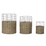 Set de basket DKD Home Decor Métal Colonial Jute (35 x 35 x 45 cm)