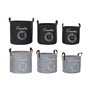 Set de basket DKD Home Decor 34 x 34 x 32 cm Polyuréthane (2 Unités)