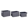 Set de basket DKD Home Decor 38 x 28 x 25 cm Polyester