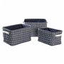 Set de basket DKD Home Decor 38 x 28 x 25 cm Polyester