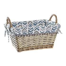 Panier DKD Home Decor Polyester osier 40 x 30 x 20 cm