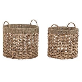 Set de basket DKD Home Decor Fibre (43 x 43 x 43 cm)
