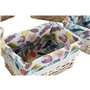 Set de basket DKD Home Decor 49 x 40 x 22 cm Polyester osier Boho (5 U