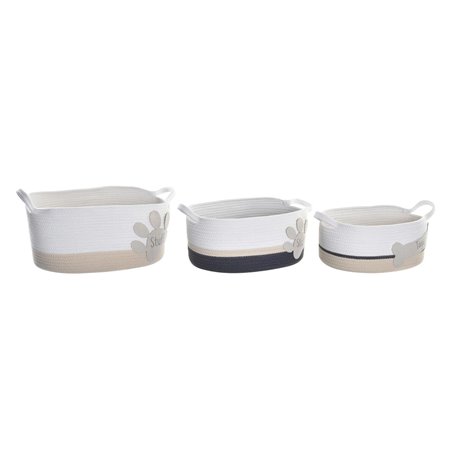 Set de basket DKD Home Decor Coton (60 x 31 x 25 cm)