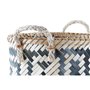 Set de basket DKD Home Decor Noir Naturel Bambou 40 x 38 x 38 cm