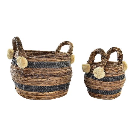 Set de basket DKD Home Decor Colonial Fibre (31 x 31 x 33 cm)