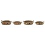 Set de basket DKD Home Decor 49 x 40 x 9,5 cm Pompons Herbier marin Bo