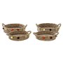 Set de basket DKD Home Decor 49 x 40 x 9,5 cm Pompons Herbier marin Bo