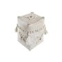 Set de basket DKD Home Decor Blanc Bambou Coquillages (24 x 24 x 30 cm