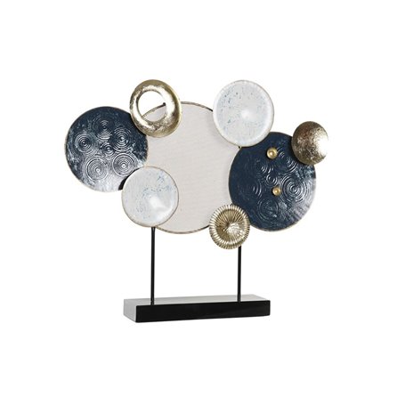 Figurine Décorative DKD Home Decor 62 x 8,3 x 53,3 cm Bleu Doré Blanc 