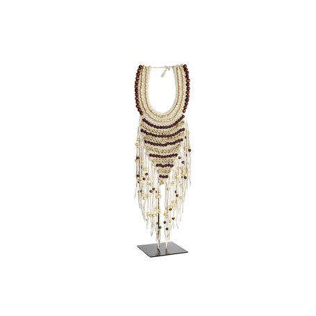 Figurine Décorative DKD Home Decor Collier Fer Coquillages (23,5 x 15 