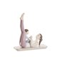 Figurine Décorative DKD Home Decor Rose Yoga Scandi 15,5 x 6,5 x 17 cm