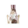 Figurine Décorative DKD Home Decor Rose Yoga Scandi 15,5 x 6,5 x 17 cm