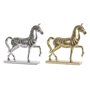 Figurine Décorative DKD Home Decor 34 x 9,5 x 33,5 cm Cheval Argenté D