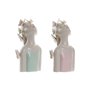 Figurine Décorative DKD Home Decor Filles 14 x 11,5 x 27 cm Bleu Rose 