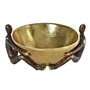 Figurine Décorative DKD Home Decor Bol Doré Cuivre Résine Personnes Mo